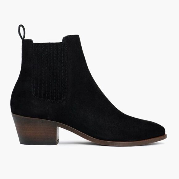 Sam Edelman Dreamer bootie in black oil snuffed suede  size 5 NWT - Picture 1 of 7